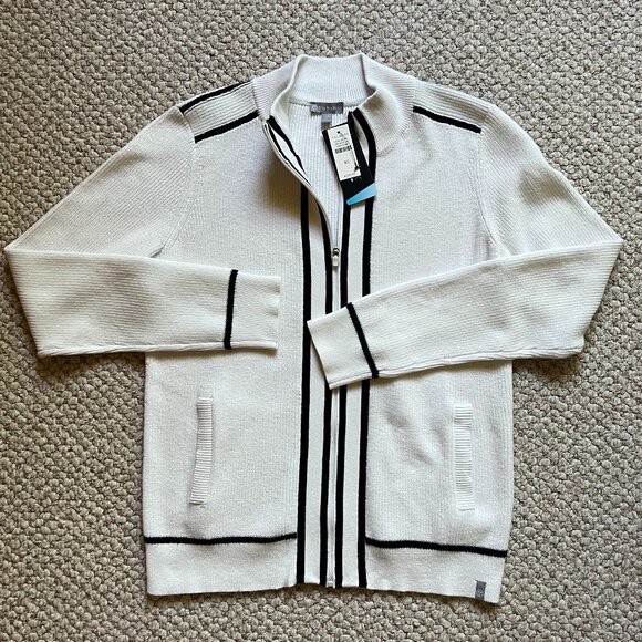 TALBOTS - Coolmax Tipped Knit Jacket -- NEW with Tag - Picture 5 of 10